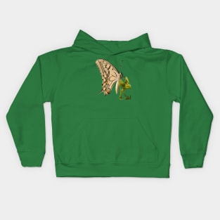 Swallowtail Butterfly Vector Isolated Kids Hoodie